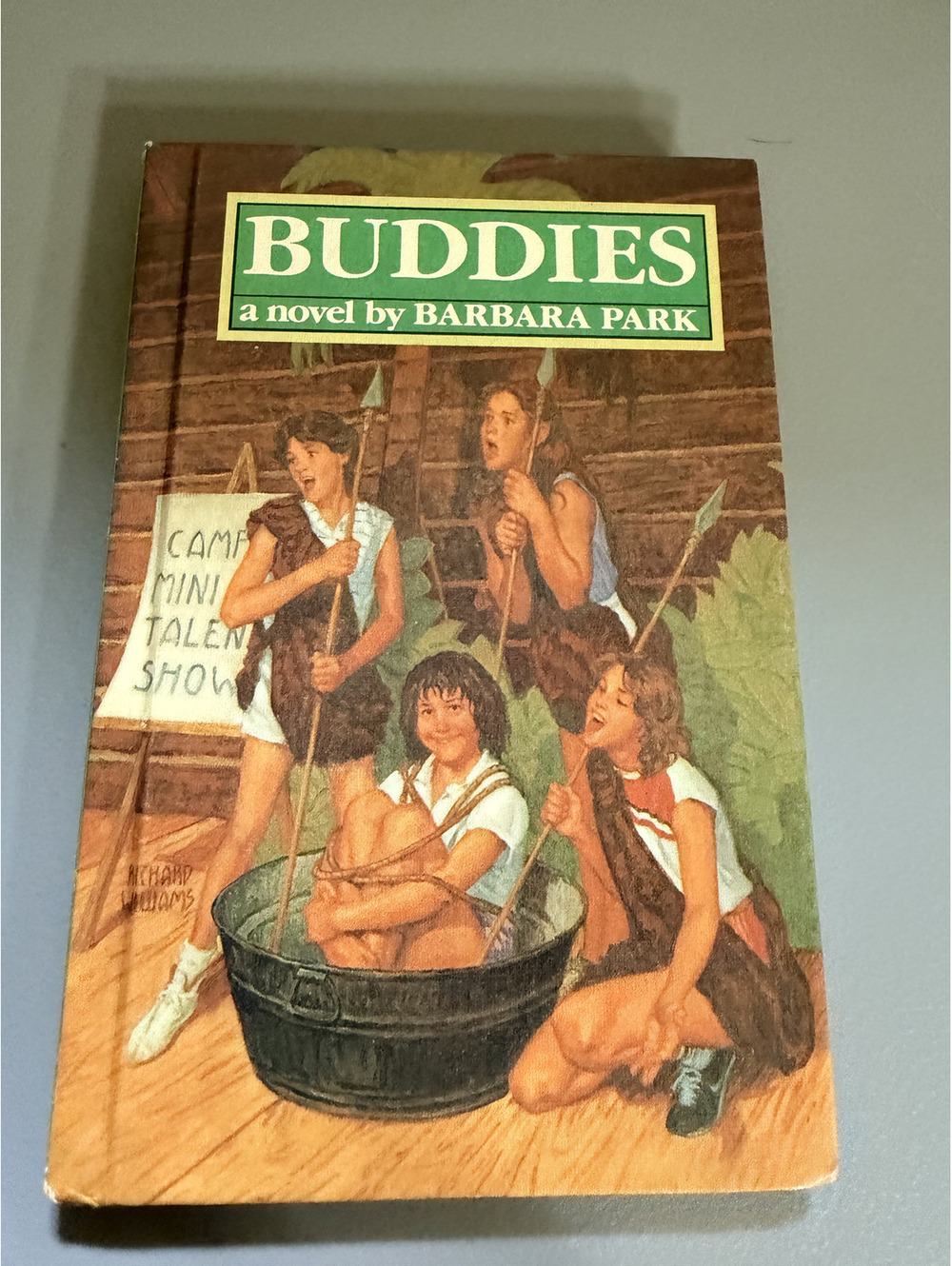 Buddies Barbara Park 1985 1st Edition Hardcover Weekly Reader Book Club YA Novel